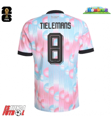 Bélgica Youri Tielemans #8 Segunda Equipación Mundial 2026 Manga Corta Bélgica Youri Tielemans #8 Segunda Equipación Mundial 2026 Manga Corta